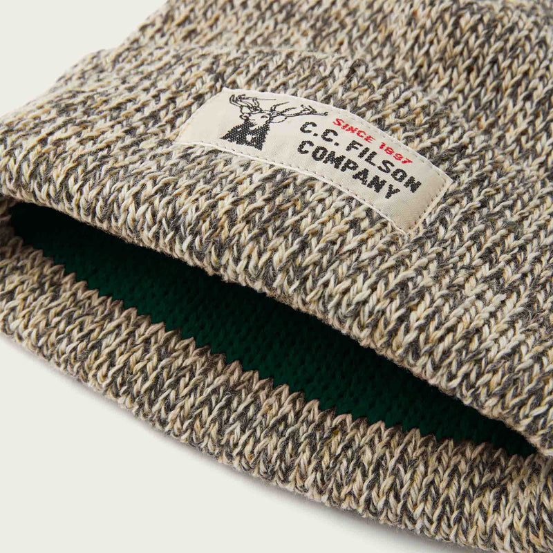 Lined ragg wool beanie von Filson | Charcoal heather (Grey)