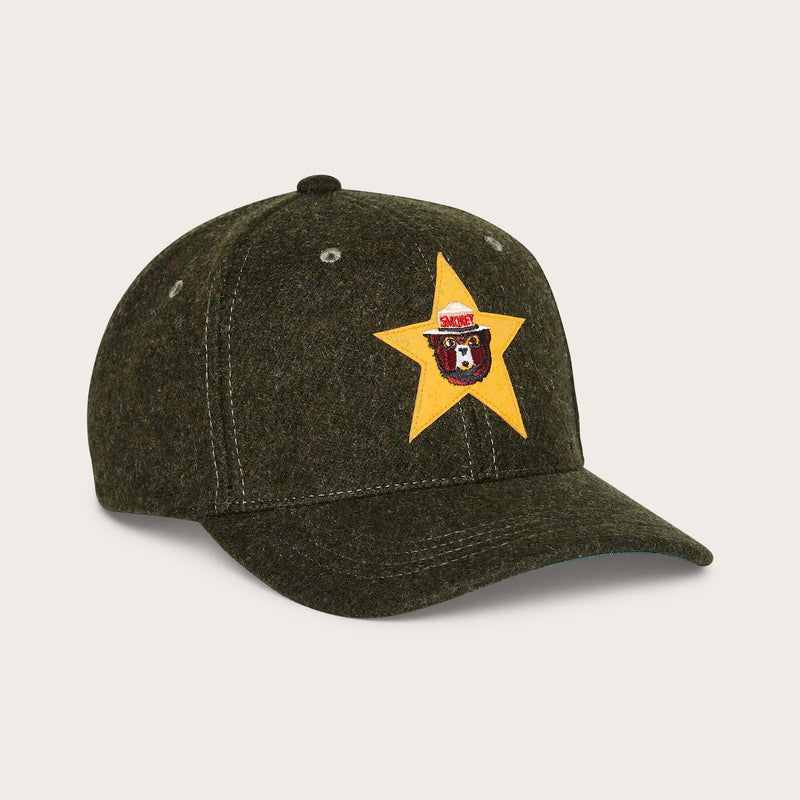 Smokey bear logger cap di Filson | Forest green smokey star (Green)