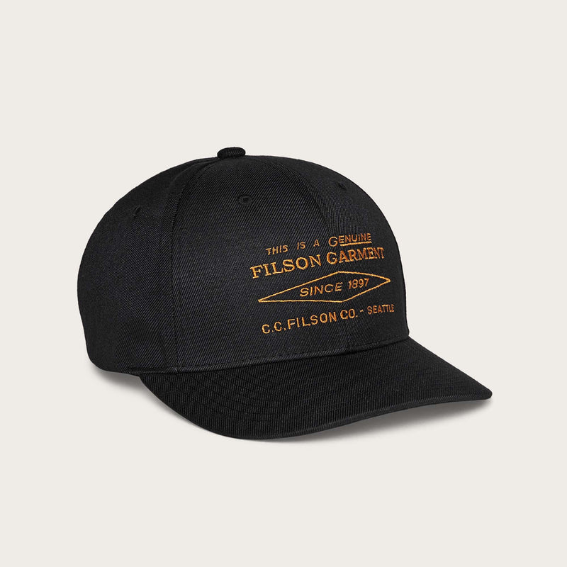 Heritage ball cap di Filson | Black diamond (Black)