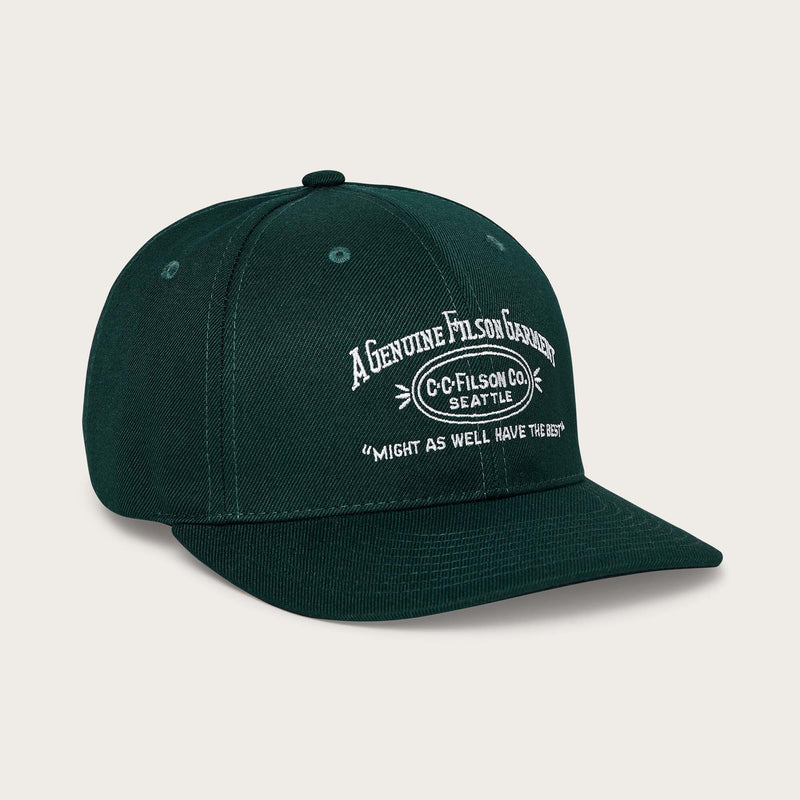 Heritage ball cap by Filson | Spruce / wrap (Green)
