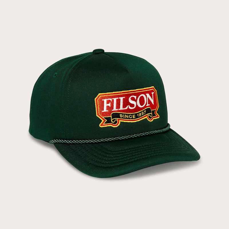 Harvester cap di Filson | Spruce ribbon (Green)