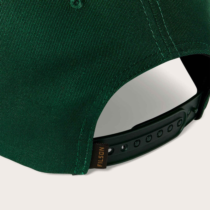Harvester cap di Filson | Spruce ribbon (Green)