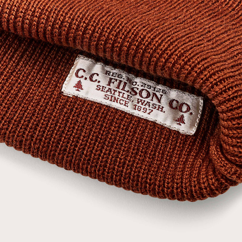 Fleet watch cap von Filson | Burnt ochre (Brown)