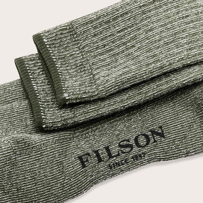 Trekking crew socks von Filson | Olive heather (Green)