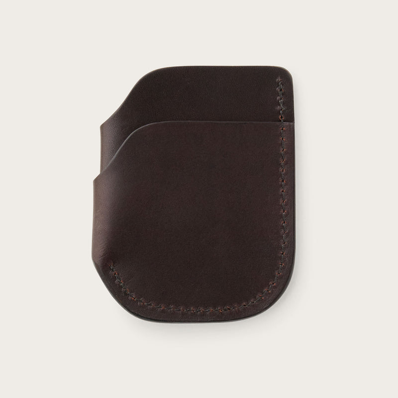 Bridle leather front pocket cash & card case von Filson | Brown leather (Brown)