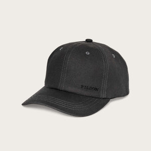 Dry tin low-profile logger cap di Filson | Raven (Black)