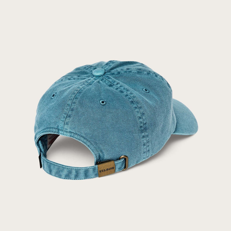 Washed low-profile logger cap by Filson | Slate / mallard (Blue)