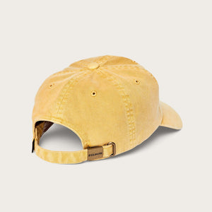 Washed low-profile logger cap von Filson | Lemon / elk (Yellow)