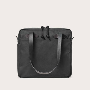 Rugged twill tote bag with zipper von Filson | Faded black (Black)