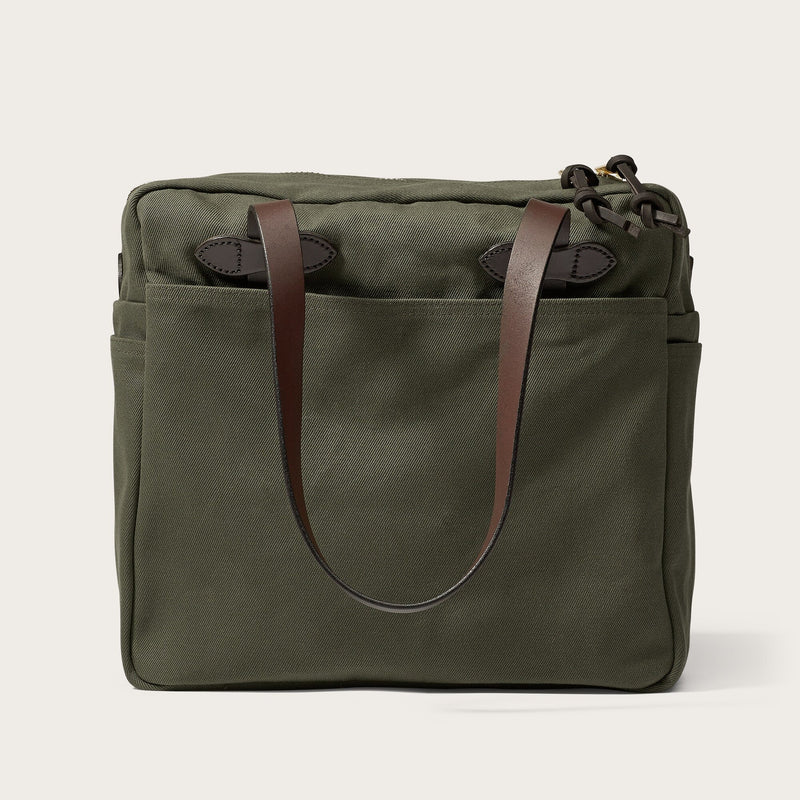 Rugged twill tote bag with zipper von Filson | Otter green (Green)