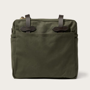 Rugged twill tote bag with zipper von Filson | Otter green (Green)