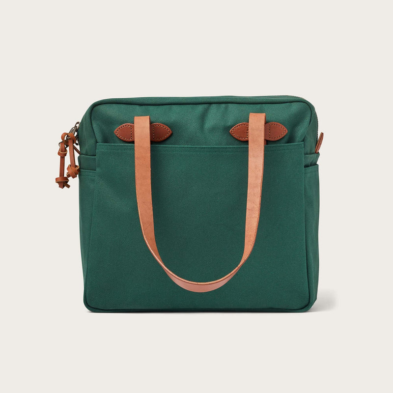 Rugged twill tote bag with zipper von Filson | Hemlock (Green)