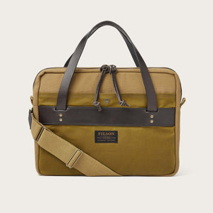 Rugged twill compact briefcase von Filson | Tan (Beige)