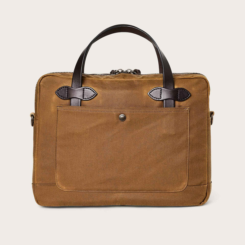 Tin cloth compact briefcase von Filson | Dark tan (Beige)