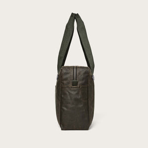 Tin cloth tote bag with zipper di Filson | Otter green (Green)