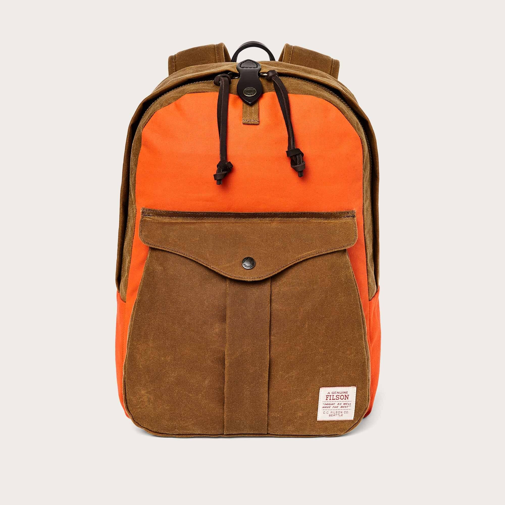 Journeyman backpack von Filson | Dark tan / flame (Orange)