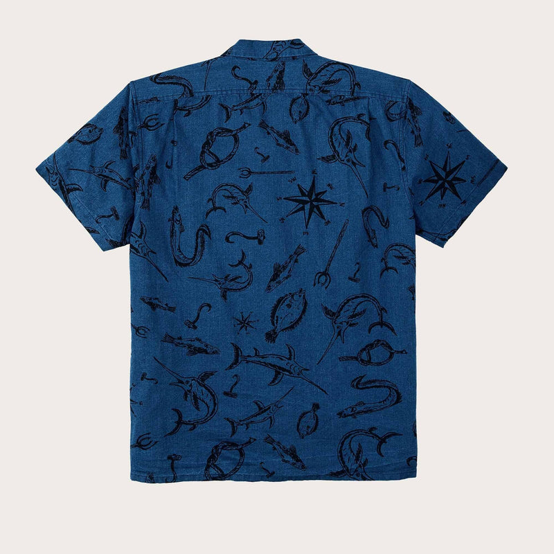 Rustic short sleeve camp shirt by Filson | Deep sea / indigo (Blue)