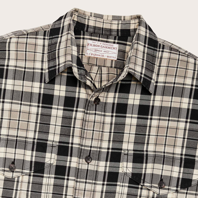 Lightweight alaskan guide shirt von Filson | Cream / black / gray (Multicolor)