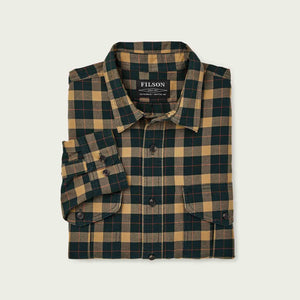 Lightweight alaskan guide shirt von Filson | Spruce bronze plaid (Green)