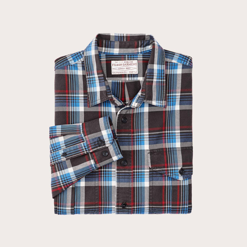 Lightweight alaskan guide shirt von Filson | Glacier blue plaid (Blue)