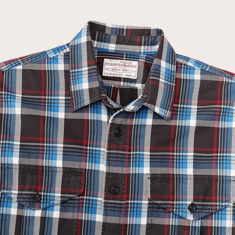 Lightweight alaskan guide shirt von Filson | Glacier blue plaid (Blue)