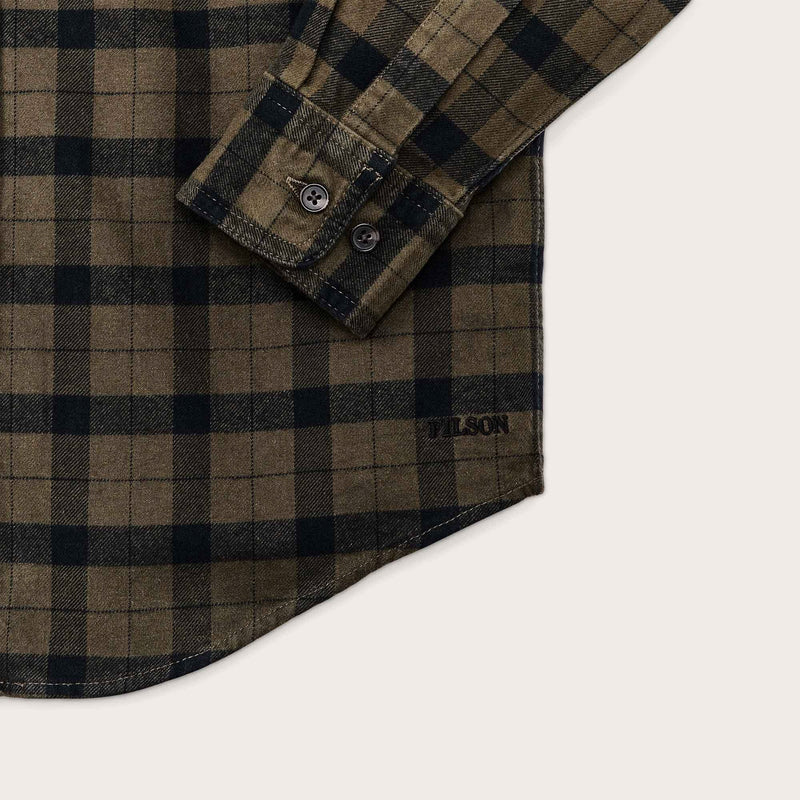 Alaskan guide shirt by Filson | Otter green black pl (Green)