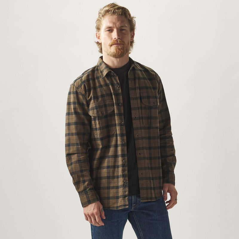 Alaskan guide shirt by Filson | Otter green black pl (Green)