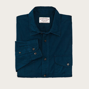 Washed feather cloth shirt von Filson | Blue mussel (Blue)