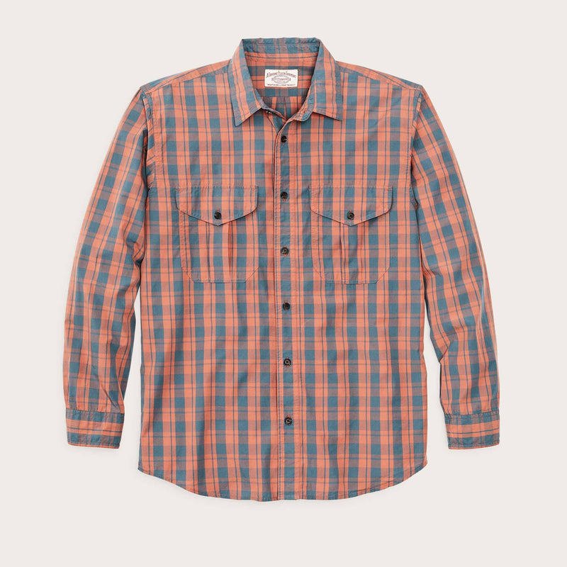 Washed feather cloth shirt by Filson | Faded cedar / blue p (Multicolour)