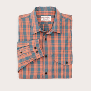 Washed feather cloth shirt by Filson | Faded cedar / blue p (Multicolour)