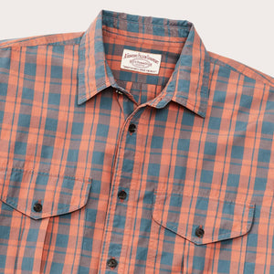 Washed feather cloth shirt by Filson | Faded cedar / blue p (Multicolour)
