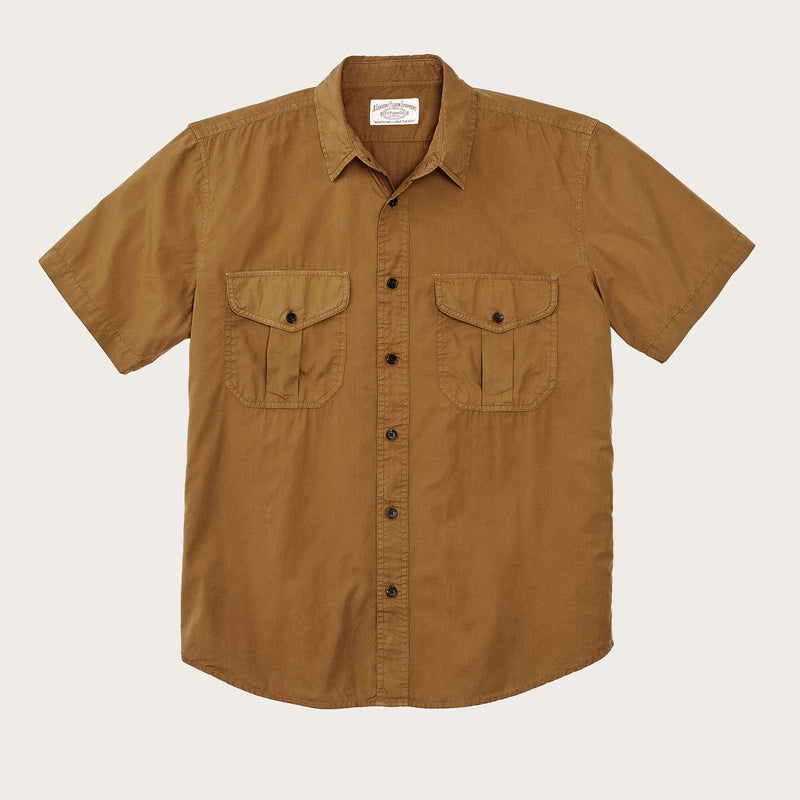 Washed ss feather cloth shirt von Filson | Gold ochre (Yellow)