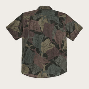 Washed ss feather cloth shirt di Filson | Sailfish dark olive print (Green)