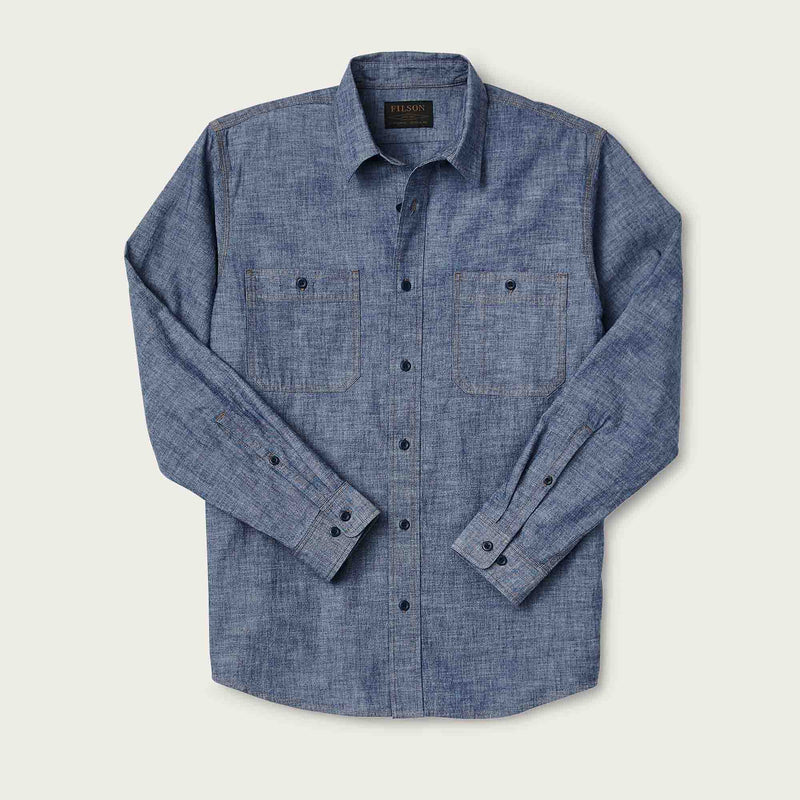 Chambray cpo shirt by Filson | Rinsed indigo chambr (Blue)