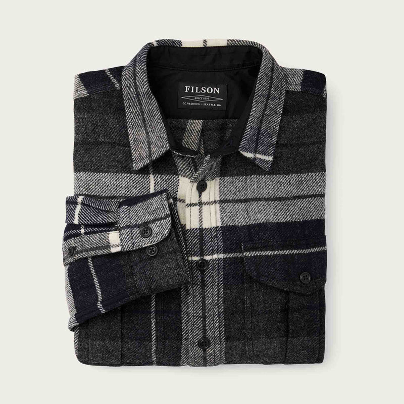 Northwest wool shirt von Filson | Navy blue heather plaid (Blue)