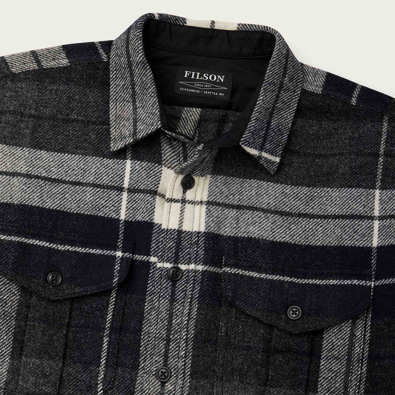 Northwest wool shirt von Filson | Navy blue heather plaid (Blue)