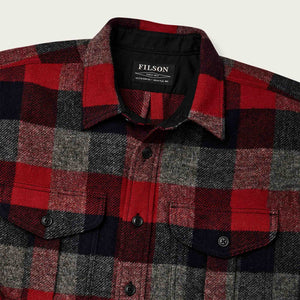 Northwest wool shirt von Filson | Red navy charcoal (Red)