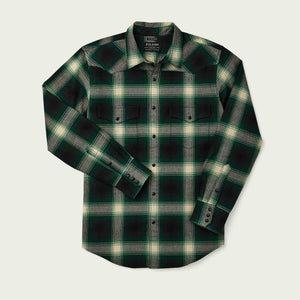 Western flannel shirt di Filson | Bottle green ombre (Green)