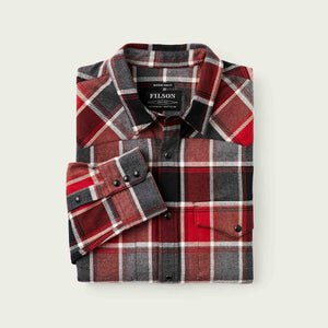 Western flannel shirt by Filson | Red / dark charcoal (Red)