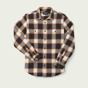 Vintage flannel work shirt by Filson | Black / green plaid (Black)