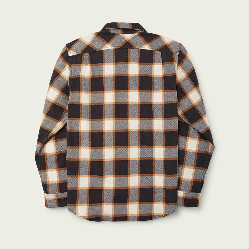 Vintage flannel work shirt by Filson | Black / green plaid (Black)
