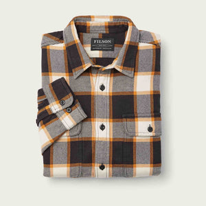 Vintage flannel work shirt by Filson | Black / green plaid (Black)