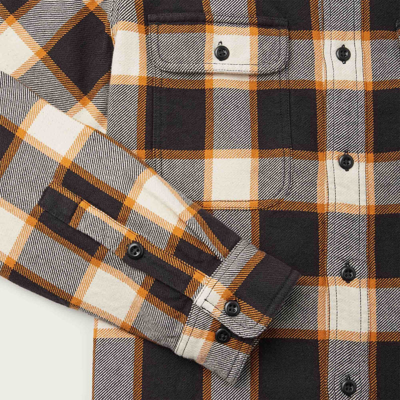 Vintage flannel work shirt by Filson | Black / green plaid (Black)