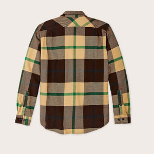 Vintage flannel work shirt by Filson | Tan green coffee (Brown)