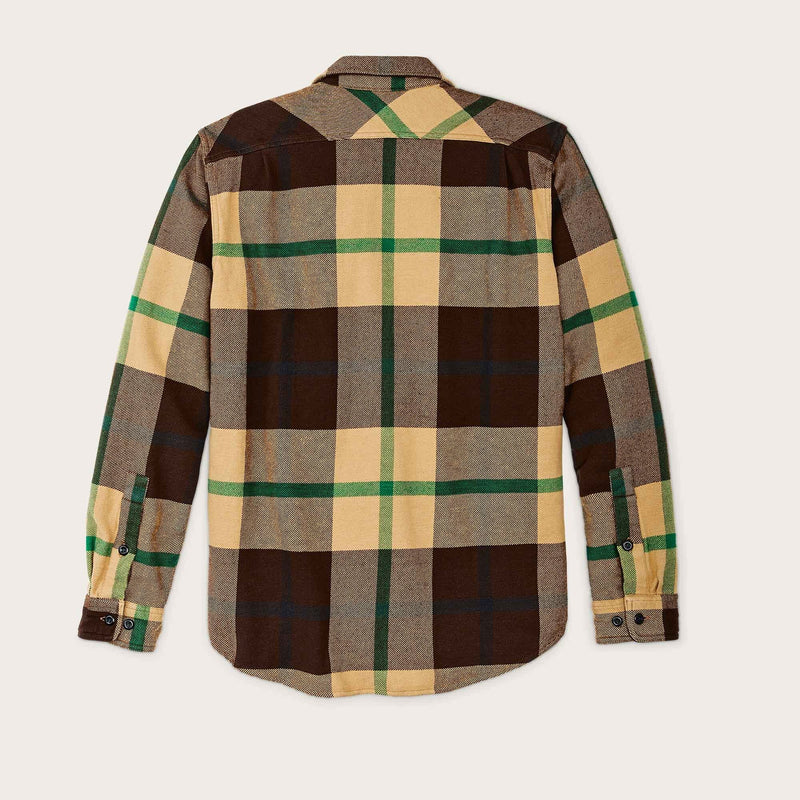 Vintage flannel work shirt by Filson | Tan green coffee (Brown)