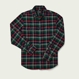 Vintage flannel work shirt von Filson | Treeline / navy plai (Blue)