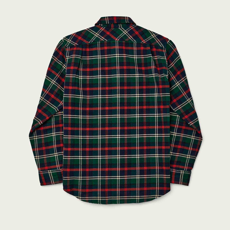 Vintage flannel work shirt von Filson | Treeline / navy plai (Blue)