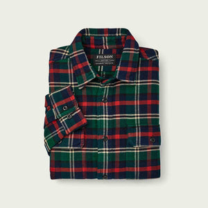 Vintage flannel work shirt von Filson | Treeline / navy plai (Blue)