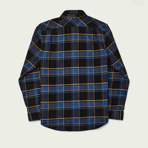 Vintage flannel work shirt von Filson | Cobalt / black plaid (Blue)