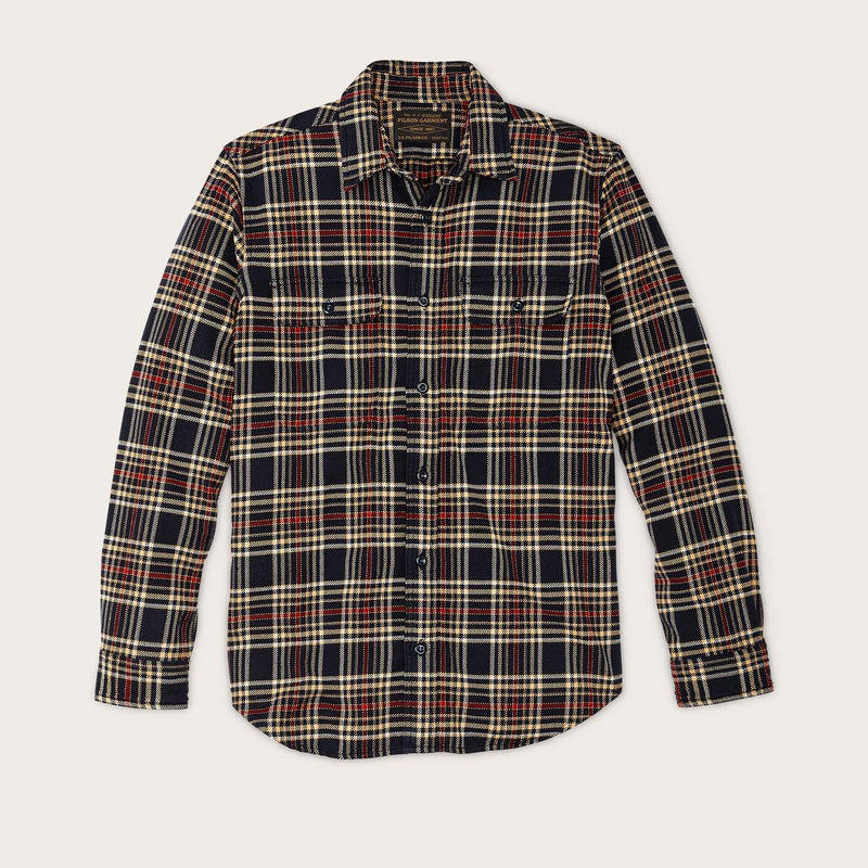 Vintage flannel work shirt von Filson | Navy ivory red (Multicolour)
